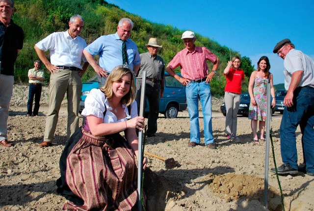 <Bildtext>Michaela Baldinger, Weinprin... Kirchberg  die erste Rebe.</Bildtext>  | Foto: benjamin bohn