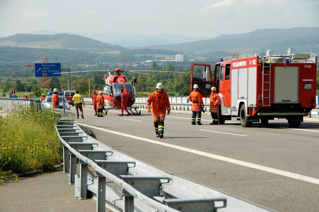 Schwerer Unfall im A 98Tunnel Rheinfelden Badische Zeitung