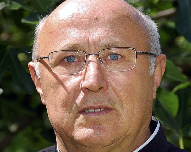 Pfarrer Josip Susak von der Friedlinge...e  geht zum 1. Oktober  in Ruhestand.   | Foto: frey