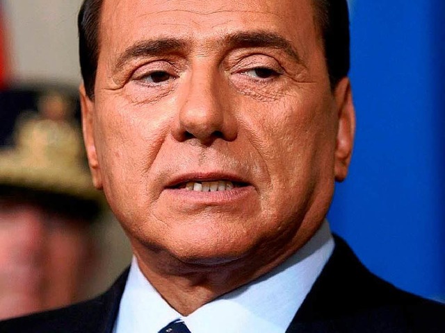 Italiens Ministerprsident Silvio Berlusconi.  | Foto: dpa