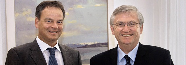 Landrat Scherer und Regierungsprsident Wrtenberger   | Foto: BZ