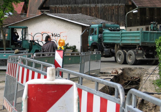 In der Bittengasse ist der Ausbau der Nahwrme ein gutes Stck weitergekommen.   | Foto: Martin Wunderle