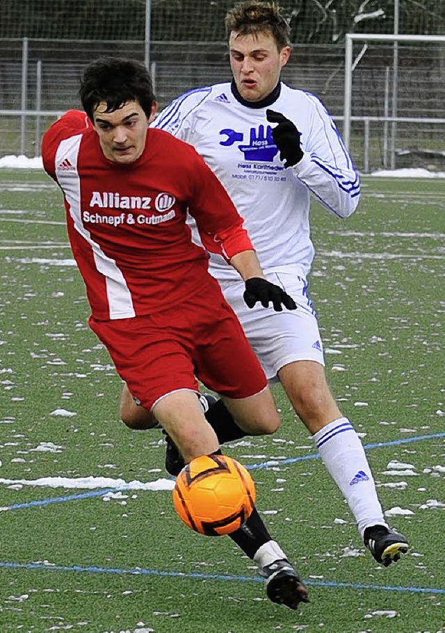 Sehen sich auch im Rckspiel wieder: M...inks) und Tom Hess (Efringen-Kirchen)   | Foto: Andr Roos