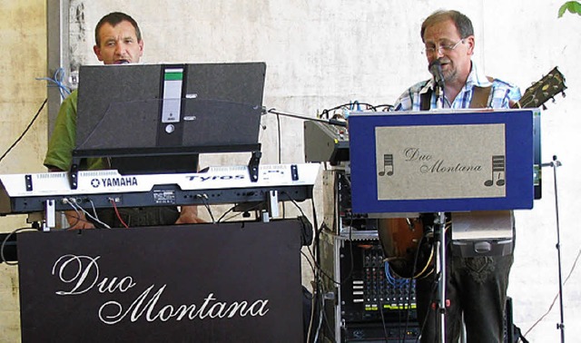 Das Duo Montana sorgte fr musikalische Unterhaltung.   | Foto: Hummel