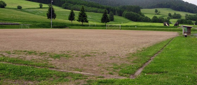 Der Bernauer Sportplatz wird zu einem ...des Sportplatzes angelegt werden soll.  | Foto: Ulrike Spiegelhalter