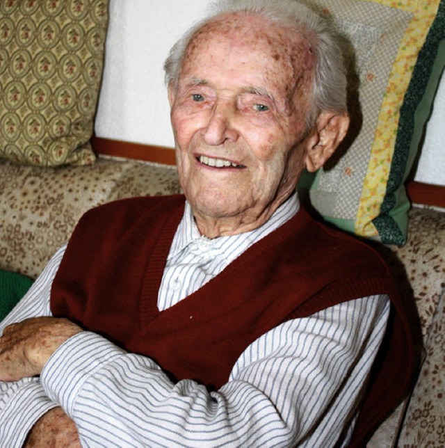 Ernst Baier feiert  am Sonntag  seinen 100. Geburtstag.   | Foto: Heiner Fabry