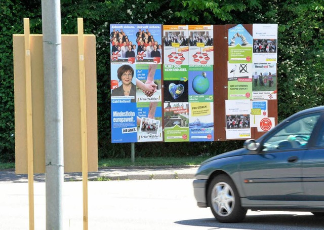 Plakate, Plakate, Plakate: Der Plakatierwut ist kaum Einhalt zu gebieten.  | Foto: Zimmermann-Duerkop