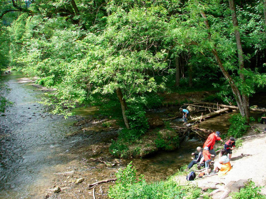Zusammenfluss von Wutach und Gauchach.