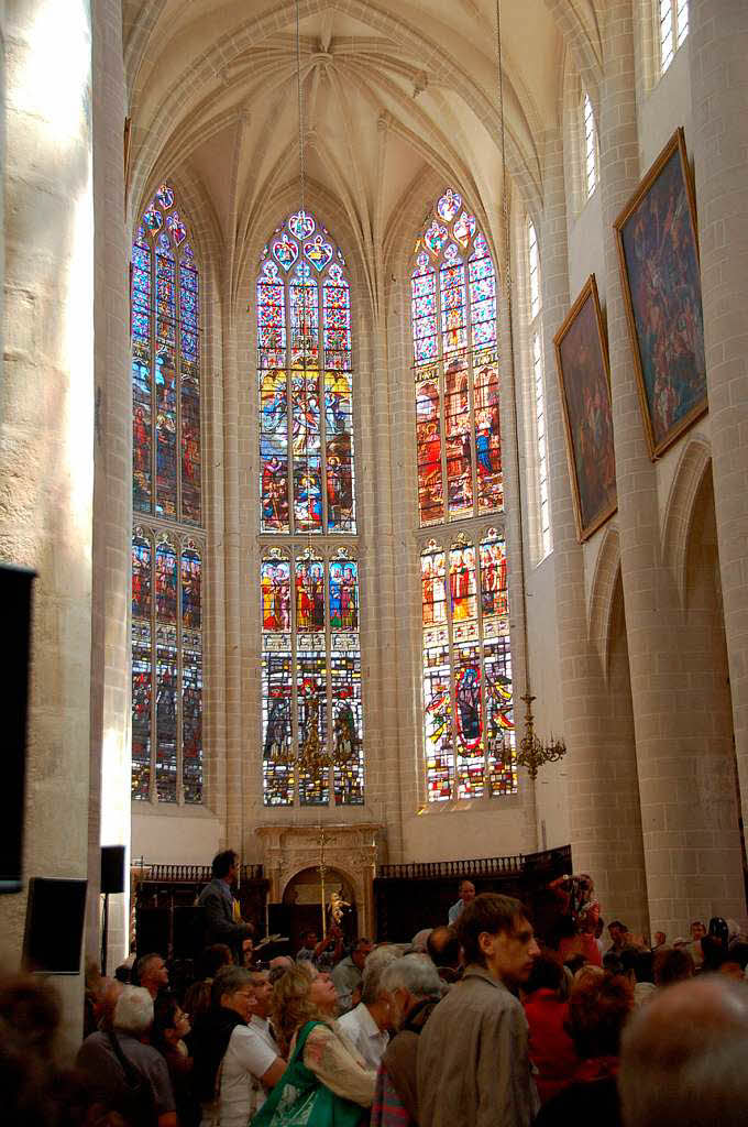 Die sanierte, nun wieder erffnete und genau 500 Jahre alte Kathedrale „Collgiale“