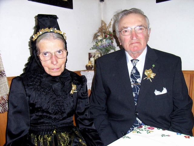 Seit 50 Jahren sind  sie verheiratet: ...dler vom Hofburenhof im Griesbachtal.   | Foto: Hansjrgen Wehrle