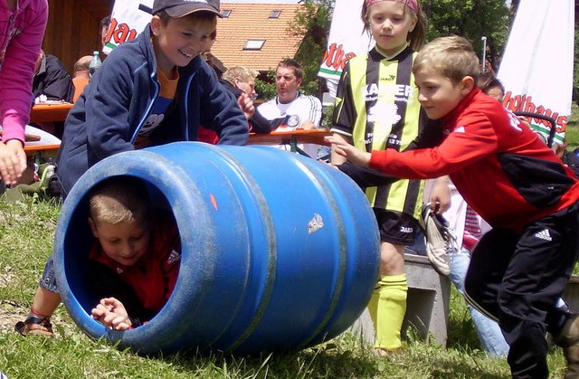 Immer mit viel Spa in  Bewegung waren die Kinder ...  | Foto: DANIELA JARUSEL