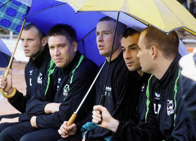 Sitzt die Spvgg. bald  als Absteiger im Regen?  | Foto: Wolfgang knstle (a)