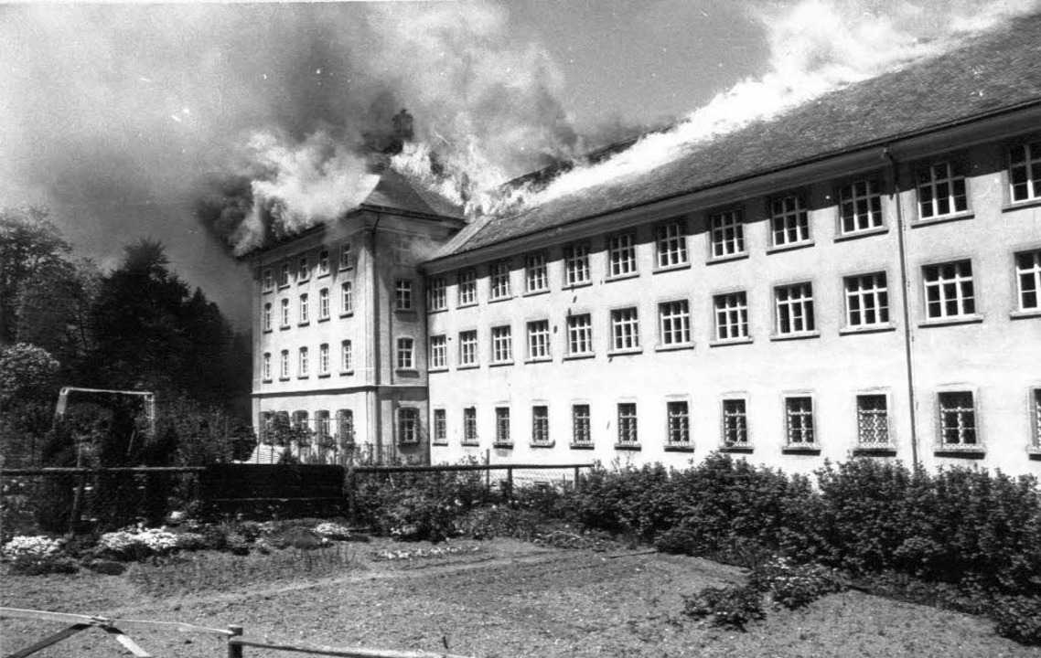 28. Mai 1977:  Großbrand im Kolleg St. Blasien.   | Foto: BZ-Archiv