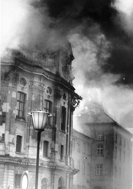 Pfingsten 1977: Grobrand im Kolleg St. Blasien.  | Foto: BZ-Archiv