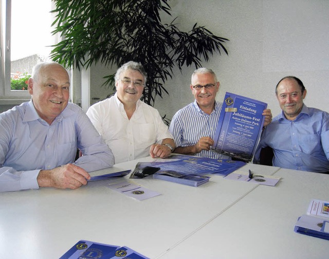 v.li. Lutz Albrecht, Dr. Thomas Lorscheid, Bernhard Litz und Roland Hinderle  | Foto: bz