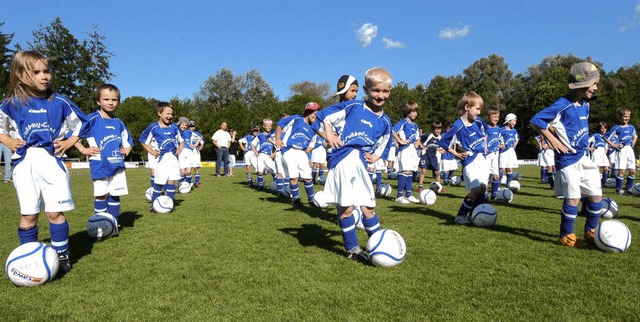 Diszipliniert ging es zu beim Lahrer F...ids zum 1. Lahrer Fuballcamp trafen.   | Foto: Verein