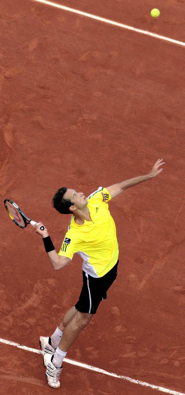 Gutes Spiel auf rotem Sand: Philipp Kohlschreiber  | Foto: afp