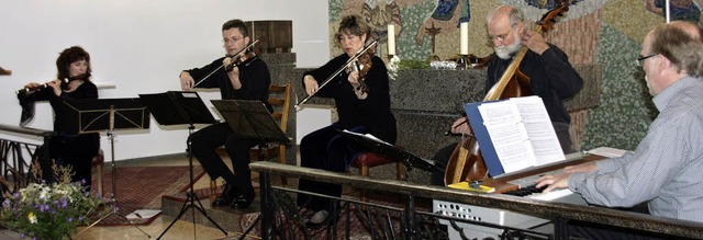 Das Ensemble fr Alte Musik, Fons &amp...illiam Dickinson (Cembalo, Traverso).   | Foto: cs