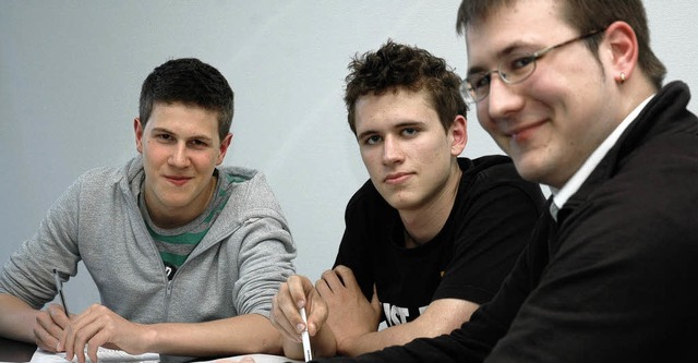 Jugend whlt die Politik Niels gehrig, Felix Wiggenhauser und Benjamin Wehmeyer  | Foto: Sarah Nagel
