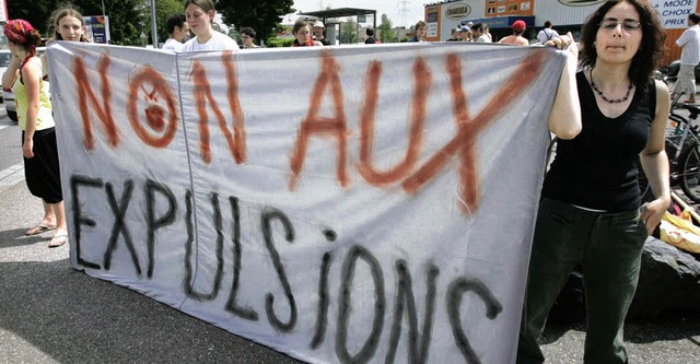 Protest gegen Abschiebeheim  | Foto: Jean Marc Loos