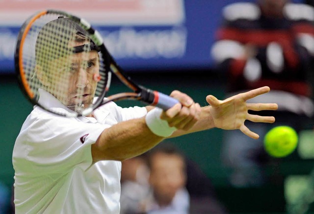 Benjamin Becker ist in Halle gut gestartet.  | Foto: dpa