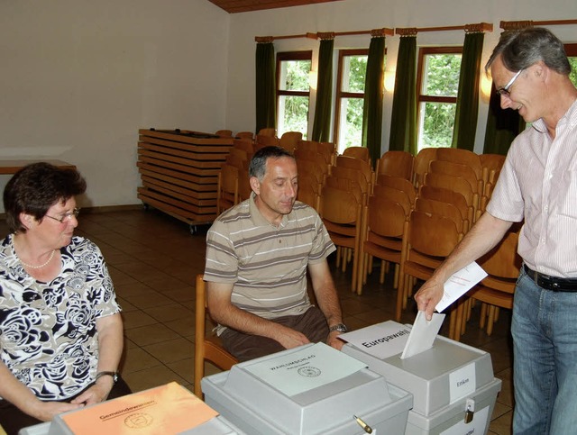 Bei 47,4 Prozent lag  die Wahlbeteilig...ber das richtige Prozedere wachten.    | Foto: Noth