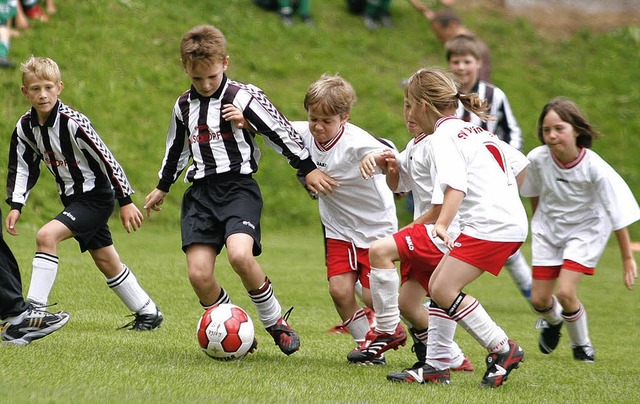 Immer am Ball: die Nachwuchskicker (un..., Schuttertal-Cup des SV Drlinbach.    | Foto: Heidi Fssel