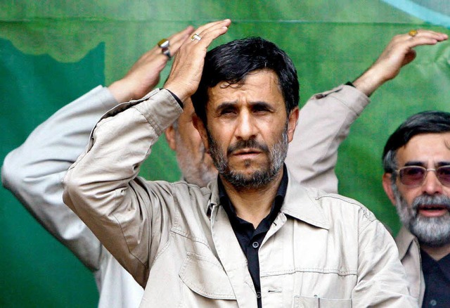 Ahmadinedschad liegt nach einem Medien...ei  den Prsidentschaftswahlen hinten.  | Foto: dpa