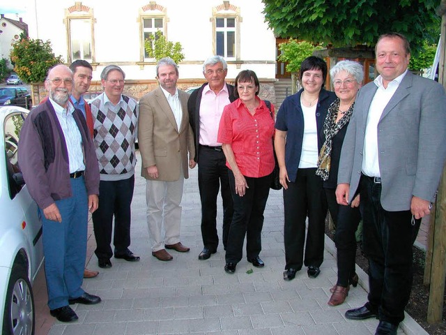 Der Vorstand des neu gegrndeten Vereins.  | Foto: Ilona Hge