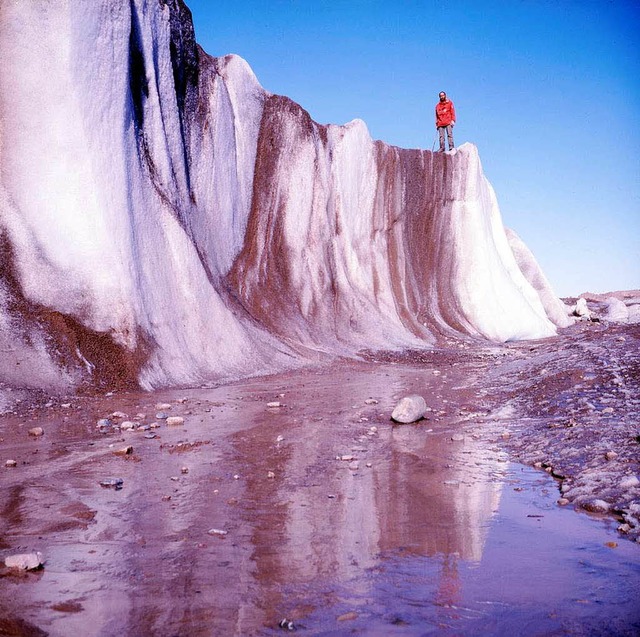 Hans Oerter auf dem Storstrommen-Gletscher in Grnland.  | Foto: Hans Oerter