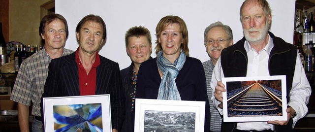 <Bildtext>Doppelte Freude: Vorne die d...nagel und Herbert Weniger.</Bildtext>   | Foto: Silke Hartenstein