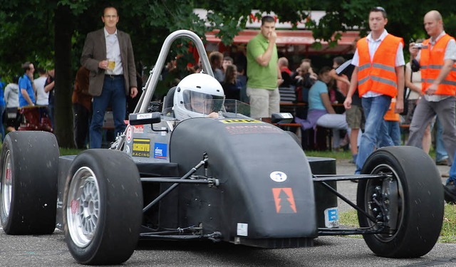 Schnell und dennoch sehr sparsam: Der Formel-Flitzer der Hochschule Offenburg.   | Foto: Gertrude Siefke