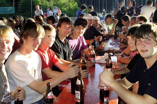 Klassenerhalt wurde in Bonndorf krftig gefeiert