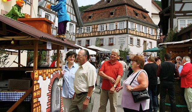 Malerische Kulisse: Kirchbergfest  in Mnchweier  | Foto: Decoux-Kone