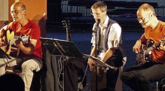 Andreas Bcklein, Stefan Nottbrock und...stes fr einen unvergesslichen Abend.   | Foto: Nicole Mai