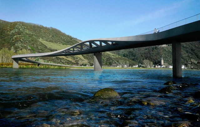 So knnte die Brcke ber den Mittelrhein aussehen.  | Foto: dpa