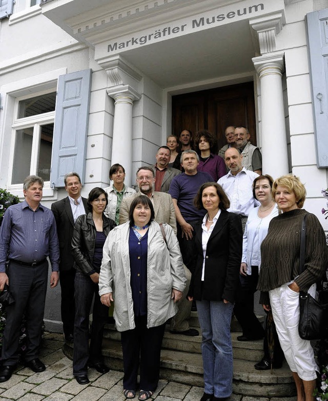 ber 20 Museumsleiter und Mitarbeiter ... beiden Mllheimer Museen begeistert.   | Foto: volker mnch