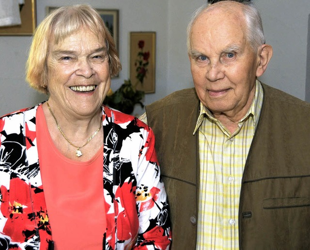 Elfriede und Andreas Sieger feiern am 17.Juni 2009 Eiserne Hochzeit.  | Foto: Benedict Glockner