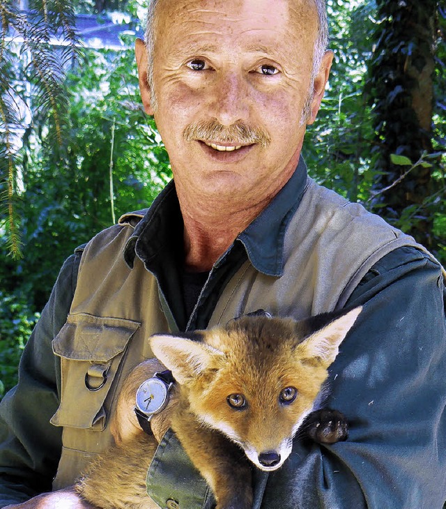 Hubert Rossa mit  Fuchs Strolchi   | Foto: Martin