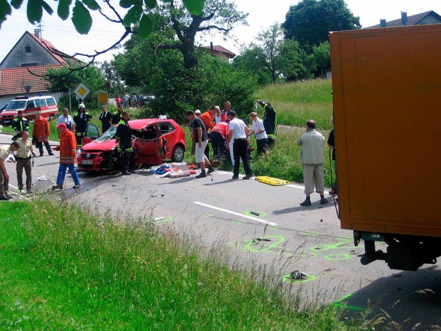 Zu schwer     waren die Verletzungen, ...angener Woche bei einem Unfall erlitt.  | Foto: Stefan Sahli