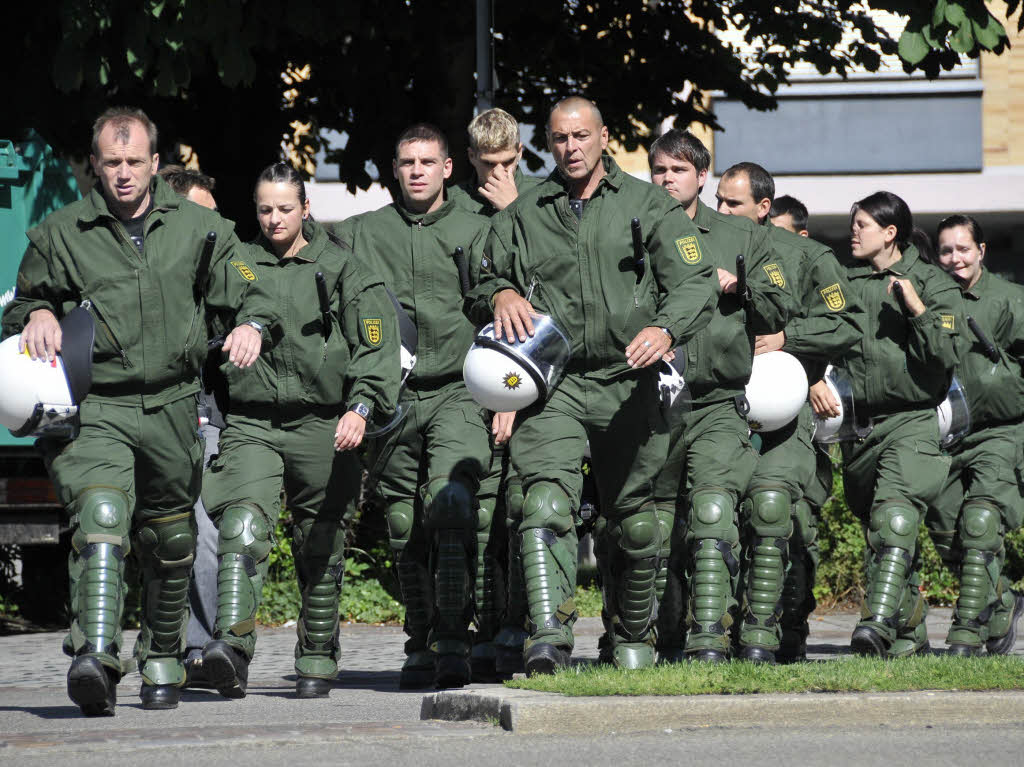 Die Polizei war auch vor Ort.