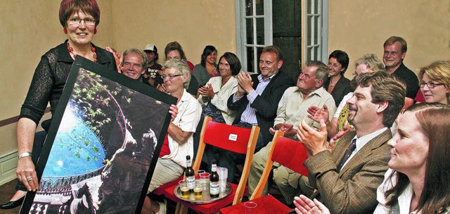 Martina Wiemer bei ihrem Erzhlabend im Belvedere.   | Foto: Gnter Vollmer