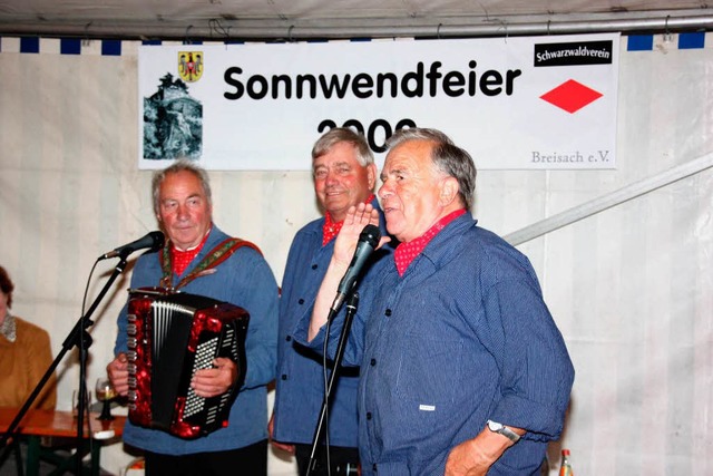 Zahlreiche Besucher zog auf den Breisa...singenden Winzer sorgten fr Stimmung.  | Foto: Christine Aniol