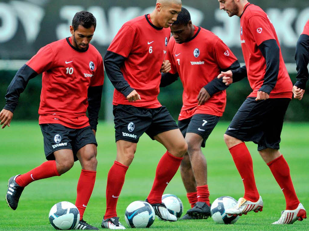 Trainingsauftakt des SC Freiburg.