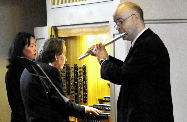 Lutz Thormann (Flte) und Dieter Martin (Orgel).   | Foto: MZD