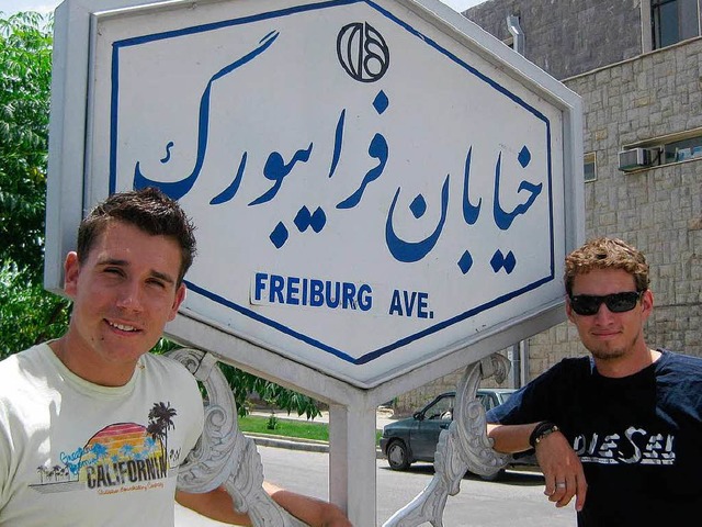Dario Schrder (links) und Cornelius Hrner im Iran.  | Foto: Privat
