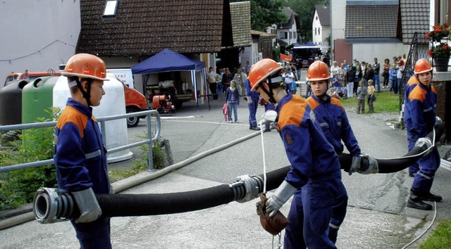 Einiges geboten war in Marzell beim 14...eigte ihr Knnen bei einer Schaubung.  | Foto: Kanmacher