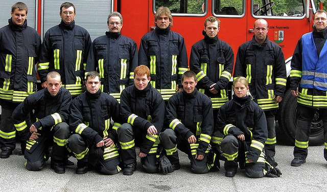 Erfolgreiche Todtmooser Feuerwehr: von...ndreas Deutschmann und Sarah Becht.     | Foto: hans-dieter folles