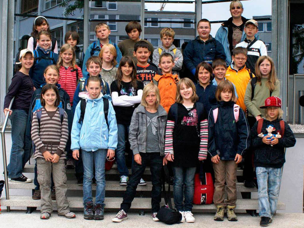 Die Klasse 4a der Hansjakobschule Neustadt mit ihrer Lehrerin Frau Heinrich