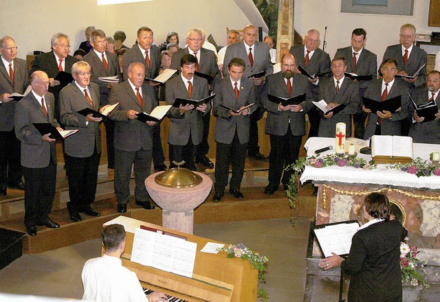 Auch &#8222;Schfers Sonntagslied&#822...Allmannsweier bei seinem Konzert vor.   | Foto: Heidi Fssel